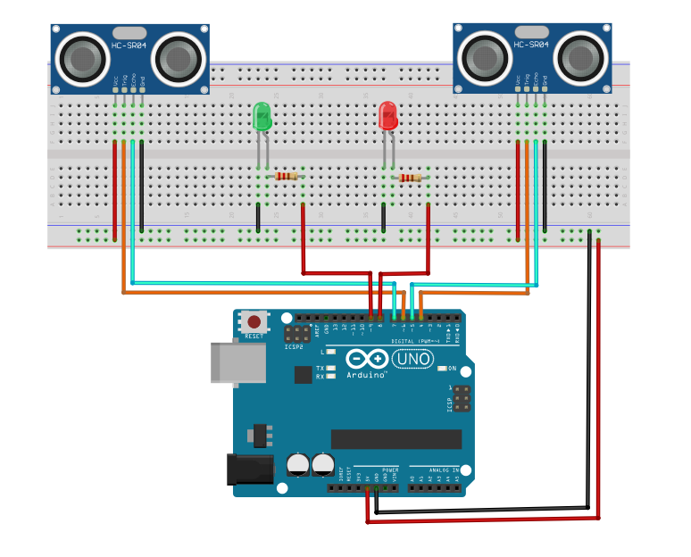 Arduino Car Parking Position Detector